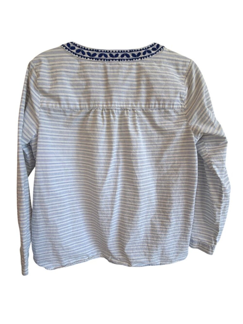 Vineyard Vines resort stripe embroidered top blue Medium Cotton - Picture 5 of 10